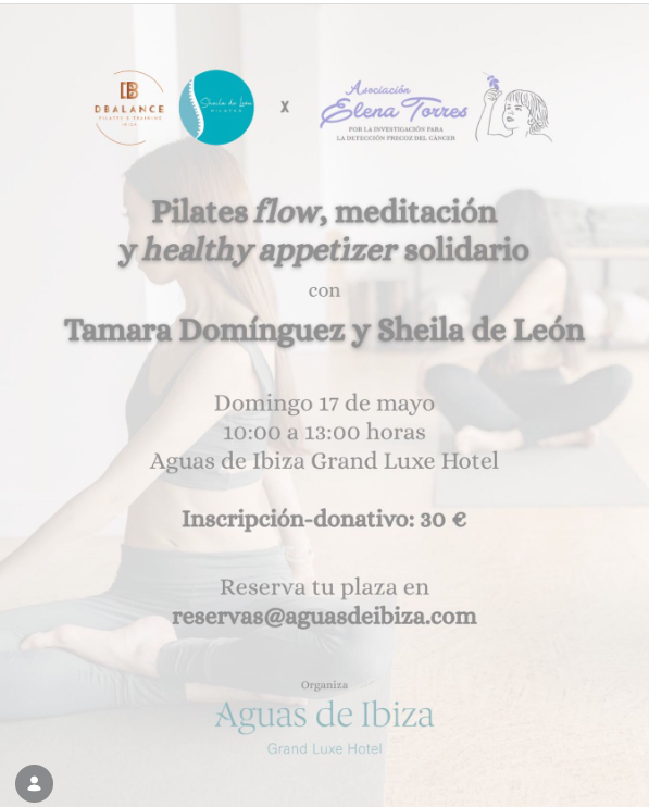 ¡Muévete por una buena causa! Nos unimos a Aguas de Ibiza en una clase solidaria de pilates
